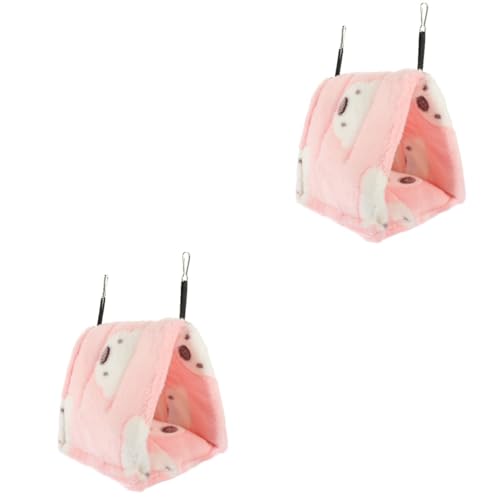 minkissy 2pcs chinchilla habitat igelhütte schlafhaus rennmaus haus vogel hängematte nest hamster hängehaus warm schlafnest rennmäuse hütte hamsterhaus baumwolle warm halten eichhörnchen haus von minkissy