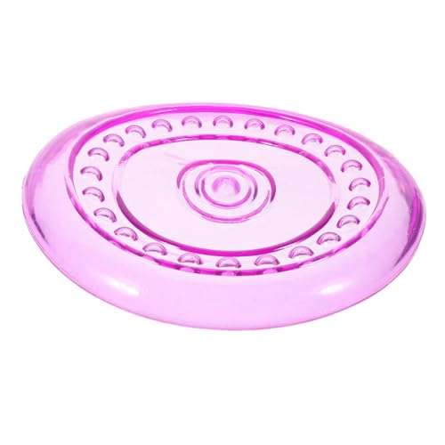 minkissy 2pcs Dog Flying Saucer Chuck it Flying disc for Dogs Dog Flying disc Flying disc Dog Toy Dog Toys Flying disc Dogs Interactive Toys Dog disc TPR Purple Outdoor Indestructible von minkissy