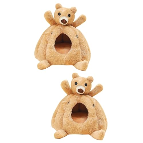 minkissy 2pcs hamster cotton nest cute hamster bed guinea pig habitat winter mice cage hedgehog sleeping cuddle chinchilla hideout cave hamster hideout hamster hideaway rat bedding delicate von minkissy