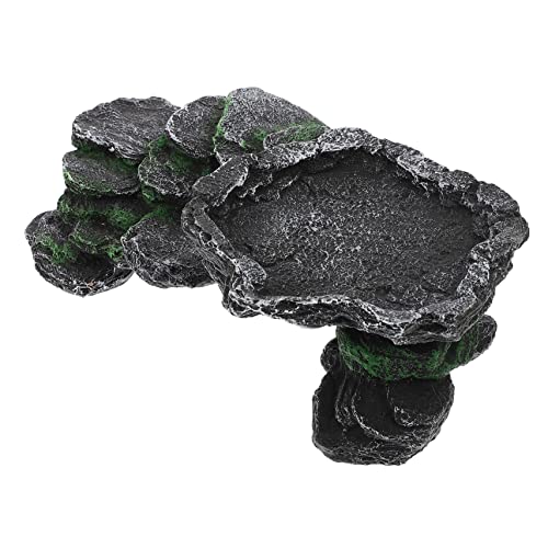 minkissy 2pcs pet climbing simulated turtle platform turtle cave turtle floating dock reptile ramp decorations reptile tank basking climbing platform Climbing pet resin Turtle Terrace von minkissy