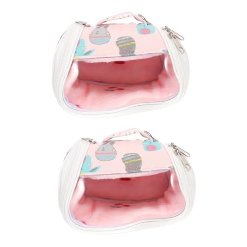 minkissy 2pcs take pet bag guinea pig travel carrier hamster carrying bag pet carrier for hamster small animals travel bag guinea pig carry bag hamster accessories rabbit gerbil cloth von minkissy