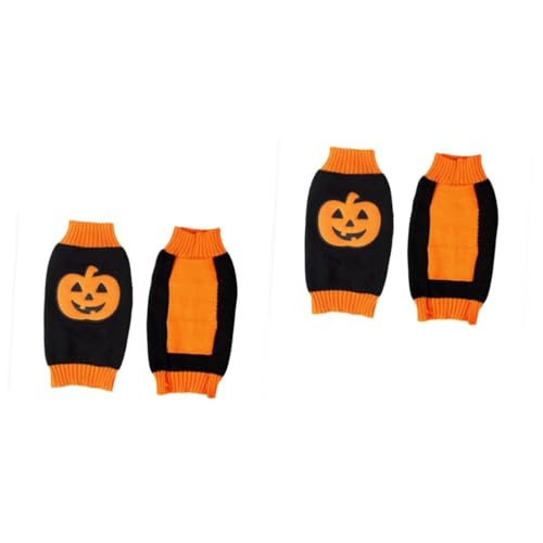 minkissy 2st Halloweenkostüm Haustier Halloween-Kleidung Halloween+kostüme Halloween-kürbis-kostüm Hollyn-kostüme Kostüm Für Halloween Winziger Kleiner Hund Der Hund Hündchen Pullover von minkissy