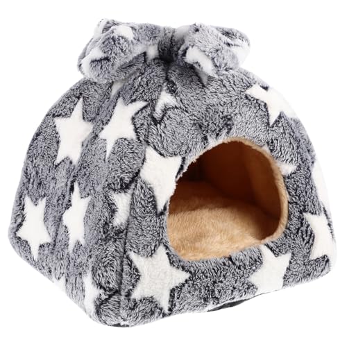 minkissy 2st Hamsternest Hamster Winternest Meerschweinchenhütten Warmes Igelhaus Weiche Hasenhöhle Hamster-plüsch-Tunnel Hamster Schlafsack Kaninchenbett Im Winter Kleine Tiere von minkissy