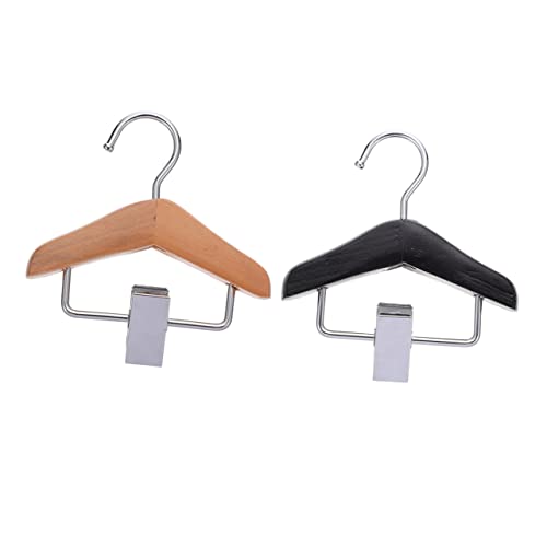 minkissy 2st Haustier-aufhänger Kleiderbügel Haustier-Hose-Clip-Rack Haustierzubehör Clip-aufhänger Für Hundehosen Aufbewahrungsregal Für Haustierkleidung Höschen Kleiderständer Hölzern von minkissy