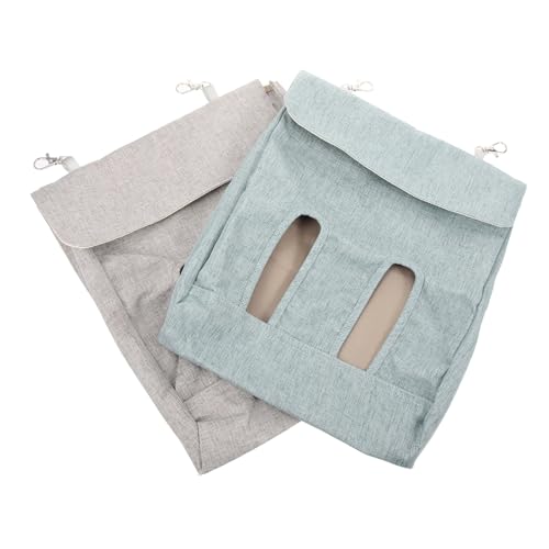 minkissy 2st Kaninchen-heu-Tasche Lebensmittelspender Futterspender Heusack Für Kleintiere Futtersack Zum Aufhängen Für Kleintiere Kaninchen Heu Lebensmittelbeutel Aufhängen Lagerung Stoff von minkissy