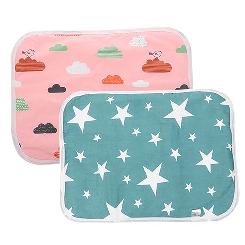 minkissy 2st Pet Pinkelmatte Meerschweinchen- -Pads Rattenstreu Pee Pads Bettunterlage Für Hamster Waschbare Pee-Pads Hamster- -Pads Käfigversorgung Polyesterfaser Tier Baby Kaninchenkäfig von minkissy