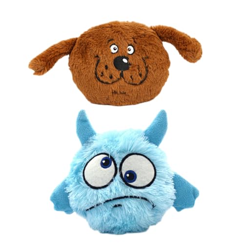 minkissy 2St scrump plüsch Plüschtiere Flauschige Kuscheltiere Puzzle-Spielzeug Spielzeuge hüpfendes Spielzeug Hundebälle Bälle für Hunde elektrisch Pet-Ball Spielzeugball von minkissy