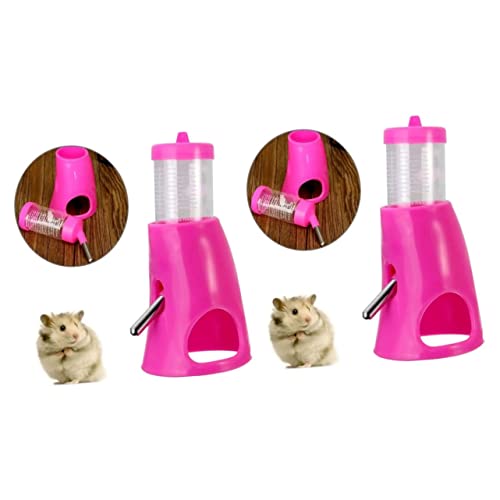 minkissy 2st Wasserkocher Edelstahl Trinkflasche Für Hamster Wasserflaschenspender Für Hamster Wasserspender Für Hamster Einstellen Geschirr Trinkzubehör Rostfreier Stahl von minkissy