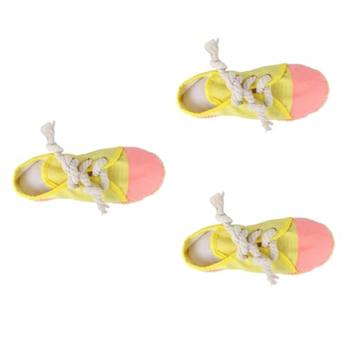 minkissy 3 STK Haustier Hausschuhe Spielzeug Baby-flip-Flops Spielzeug Für Haustiere Kauspielzeug Für Babys Weihnachtliches Hundespielzeug Kauspielzeug Für Hunde Haustier Beißen Sportschuhe von minkissy