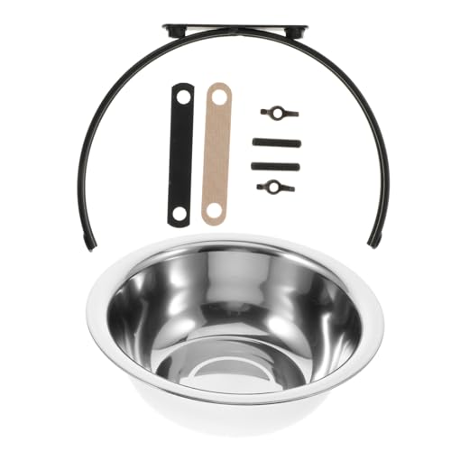 minkissy 3 STK edelstahlschüsseln Stainless Steel Bowl Hundenapf für große Hunde Hundeboxen für große Hunde Coop-Tasse Futternapf für Papageien hängend Wasserschale Vogel Tasse Fressnapf von minkissy