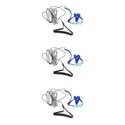 minkissy 3 Sätze Papagei Fliegendes Seil Vogel Traktion Im Freien Vogelleine Papageienleine Im Freien Lovebird Outdoor-Geschirr Sittich Vogelversorgung Riementyp Stoff Dekorativer Vogel von minkissy