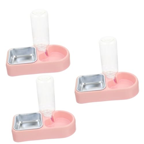 minkissy 3 Sets Pet Hanging Bowl Automatic Dog Feeders Automatic Pet Feeder Automatic Pet Waterer Cat Fountains Cage Hanging Cat Feeder Dog Bowls Hanging Dog Feeder The Dog Non Slip Pp von minkissy