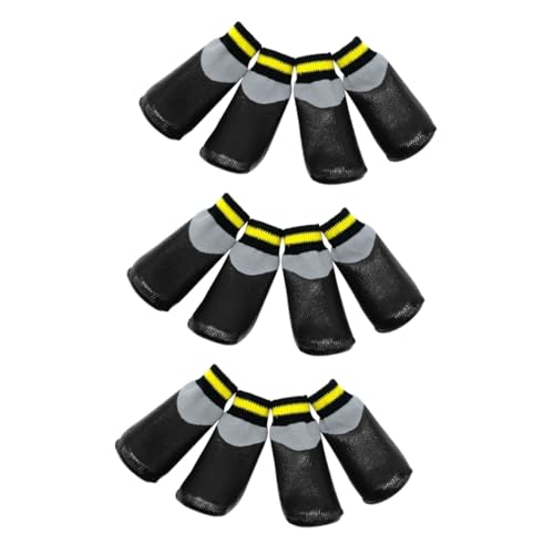 minkissy 3 Sets nicht Welpen-Schuhe, wasserdichte Sneaker, Hunde, pelzige Booties, Hundesocken für kleine Hunde, warme Haustier-Sneaker, Winterschuhe, Hundeschuhe, mittelgroße Hunde, Stiefel, von minkissy