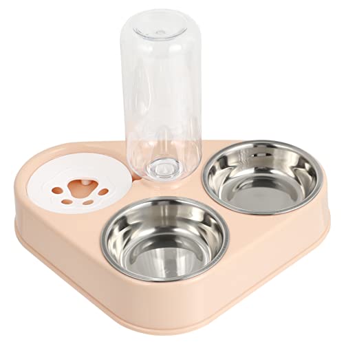 minkissy 3St Haustiernapf aus Edelstahl Futterspender für Haustiere Lebensmittelspender pet Feeder pet Water Bottle Automatischer Wasserspender für Katzen Haustierflasche von minkissy