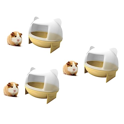 minkissy 3 Stück Hamster Badewanne Badezimmer Dekor Hamster Sand Toilette Kleintier Katze Badezimmer Dekor Ratten Versteck Nest Haustier Badebehälter Hamster Bade Sand von minkissy