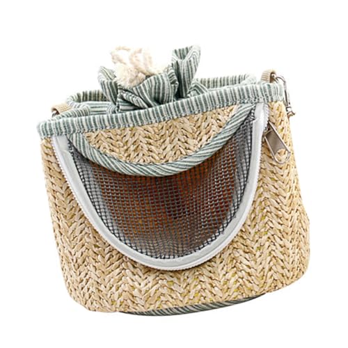 minkissy 3 stücke pet take bag hamster backpack carrier Portable Pet Hammock Cylindrical Shoulder hedgehog outgoing bag wallet small Weaving network to weave hanging bed travel von minkissy