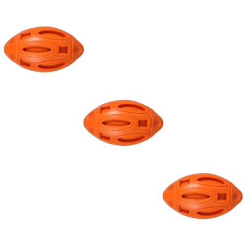 minkissy 3 x Hundespielzeug mit Geräuschen, Gummi-Fußball von minkissy