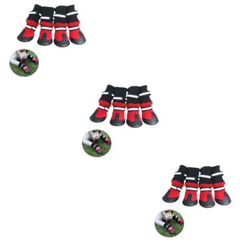 minkissy 3 x Slip-Hundesocken, Hundeschuhe, Hundeschuhe, Haustierschuhe, Stiefel für Hunde, Regenstiefel, Hund, Katze, Pfotenschutz, Welpenschuhe, Haustier, Hund von minkissy