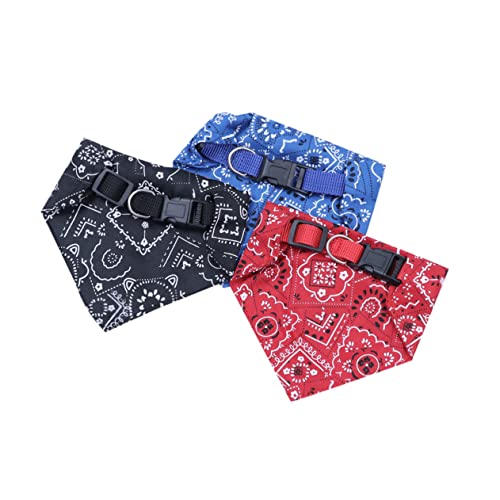 minkissy 3St Hundehalsband Zubehör Hundehalsband Dreieckstuch für Haustierhalsbänder Hundespeichelbandana Weihnachtsdekoration Welpenhalsband Hundelätzchen Halskette von minkissy