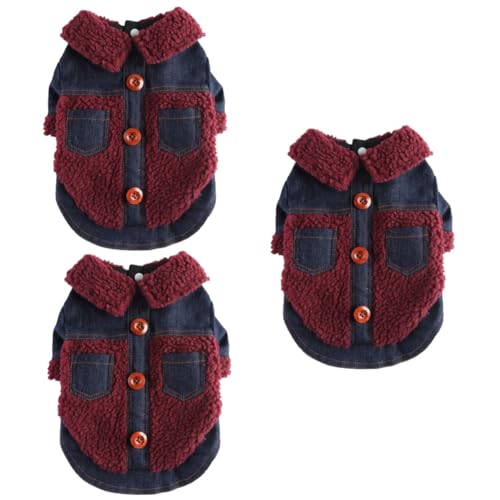 minkissy 3 Stücke Haustier Kleidung Komfortable Hund Kleidung Wärme Welpen Mantel Stilvolle Hund Jacke Für Outdoor von minkissy