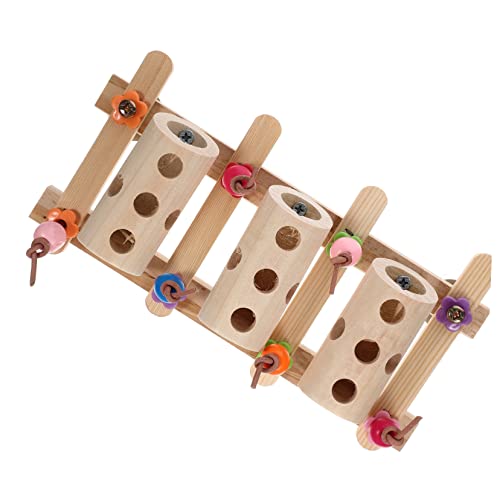 minkissy 3St Spielzeug zur Nahrungssuche für Papageien Futtereimer für Vögel Hamster verstecken Spielset aus Holz Vogelkäfig Vogel Papagei Spielzeug Vogelfutterspender hölzern Zubehör von minkissy