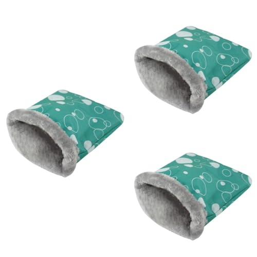 minkissy 3St doppeltes Katzenbett doppeltes hundebett warme Decke Hamster warm Guinea-Hängematte für Käfig Haustiermatte Haustiernest Schlafmatte für Haustiere Schlafsack für Haustiere Igel von minkissy