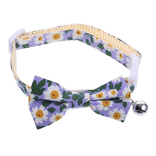 minkissy 3St verstellbares Welpenhalsband Süßes Katzenhalsband mit Glöckchen Kätzchenhalsband Katzenversorgung die Katze schmücken kleine Sonnenblume Krawatte Zubehör Polyester-Nylon von minkissy