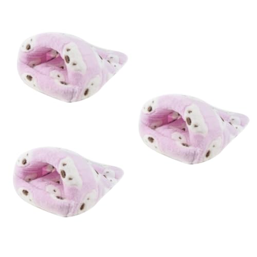 minkissy 3pcs Hamster Bettwäsche Bunny Bett Meerschweinchen Tunnel Meerschweinchen Versteck Meerschweinchen Schlafsack Haustier Schlafsack Meerschweinchen Bett Hamster Versteck Bettwäsche Hamster von minkissy