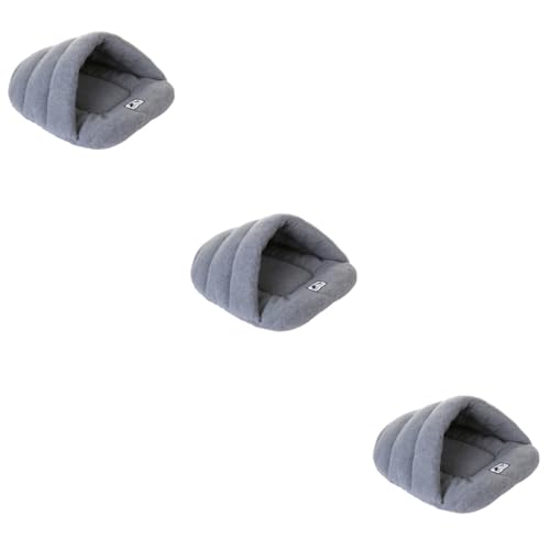 minkissy 3pcs Katzenhöhle Welpenbett Katzenbett Kätzchen Betten Haustier Betten Hund Matratze Hundekissen Hundebett von minkissy