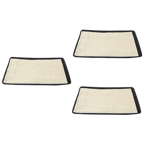 minkissy 3pcs Katzenkratzpad Unterkiesfilter Katzenkratzer Spielzeug Sisalmatte Katzenkratzmatte Leggings Katze + Spielzeug Spielzeug für Katzen Katzenkralle Katzenkratzbaum Katzenkratzmatte von minkissy