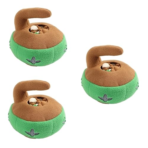 minkissy 3pcs Pet Chew Toys Dog Puzzle Toy Stuffed Toys for Dog Toy for Small Dogs Plush Chew Toys Tough Dog Toys Training Puzzle Toys Wear-resistant Treat Toy Curling Polar Fleece The Dog von minkissy