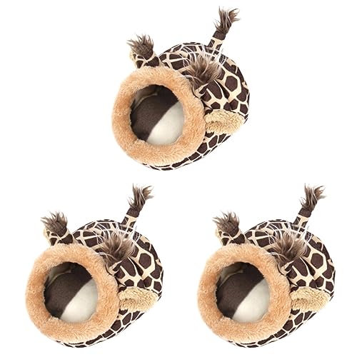 minkissy 3pcs Warm Pet Cushion Pet warm house Hamster Nest Pet bed Pig Nest hamster house bed Hamster Warm Nest hamster bed Small Pet Hanging Bed Small Animals House hedgehog animal bed von minkissy