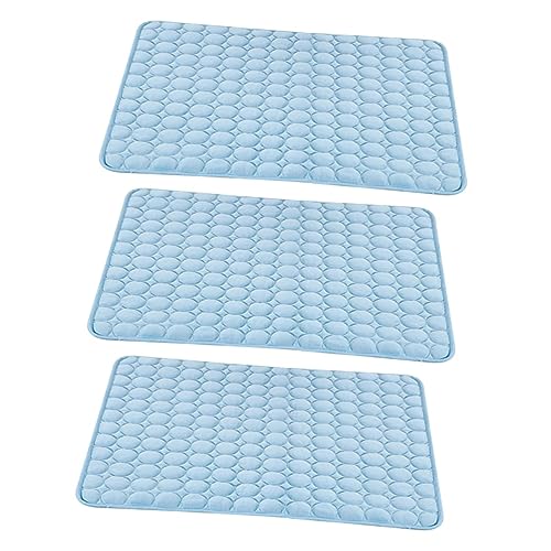 minkissy 3pcs cat summer sleeping pad pet summer mat pet ice pad sleeping pads ice silk mat pet summer sleeping mat pet crate pad pet summer bed outdoor blanket petgentle cool pet supplies von minkissy