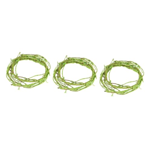 minkissy 3pcs jungle vines for terrarium reptile climbing branch glass terrariums for plants gecko climbing toys reptile climbing tree hanging vine reptile bend branch crawl Withered vine von minkissy