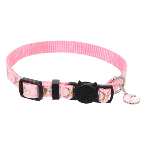 minkissy 3pcs pet collar custom dog collar kitten adjustable collar pink cat collar breakaway dog collar safety cat collar kitten collar cat necklace collar girl cat kitten fiber von minkissy