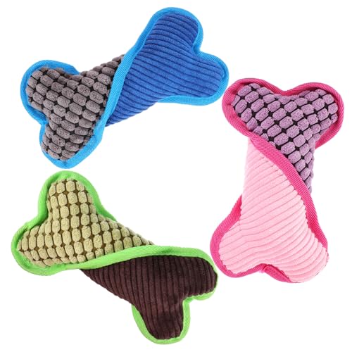 minkissy 3pcs puppy toys puppy chew toy decorative bite toy funny dog plaything outdoor training toy dog puzzle Squeaky pet toy puppy accessory plush toys puppy chew treats plush dog snack von minkissy