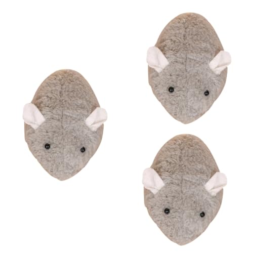 minkissy 3pcs simulation mouse toy cat catch toy moving mouse toy mechanical rats toys mouse chaser toy plush mouse toys windup rats toys wind up cat toy plush toy cat toys mice the cat pet von minkissy