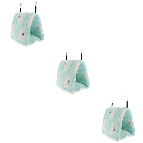 minkissy 3pcs small pet house small animal cage hammock dwarf hideout bird hammock nest hedgehog fleece cage hamster hanging bed small animal bed hamster hut squirrel cotton guinea pig nest von minkissy