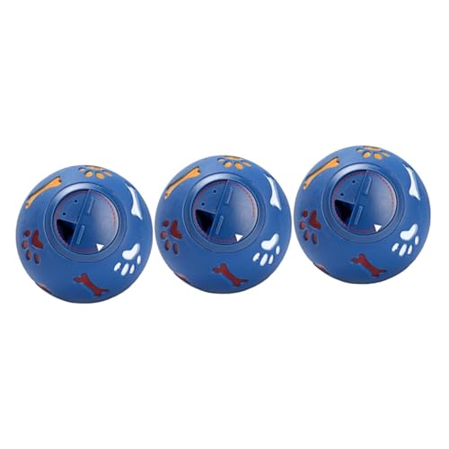 minkissy 3st Leckerli-Ball Für Hunde Leckerli-Ball Für Tiernahrung Hundepuzzlespielzeug Für Große Hunde Kugel Zur Abgabe Von Speisen Hunde-Puzzle-spielzeugball Hundefutter Haustier Knochen von minkissy