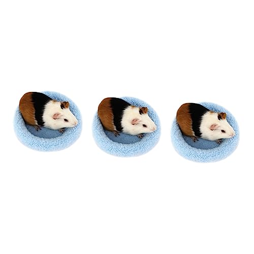 minkissy 3st Meerschweinchen Bett Futter Für Meerschweinchenkäfige Schlafunterlage Für Kleintiere Kaninchenbettmatten Warme Matten Für Kleine Haustiere Igel Bett Hamster Haustiernest Winter von minkissy