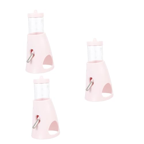 minkissy 3st Wasserflasche Für Hamster Bodenwasserzufuhr Käfig Hamster Tränke Kaninchen Wasserflasche Zubehör Für Hamster Stehende Hamsterflasche Hamstertränke Pp Chinchilla Hamsterkäfig von minkissy