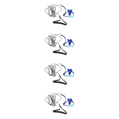 minkissy 4 Sätze Papagei fliegendes Seil Leine für Haustierpapageien aussetzen Papageienzubehör Zugvogelgeschirr Elastizität Gurt dekorativer Vogel Hosenträger Vögel von minkissy