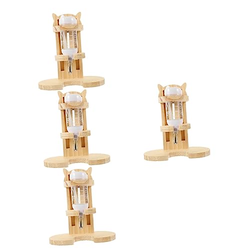 minkissy 4 Sets Haustier-Wasserbrunnen Hamster-Trinkhalter Guinea-Wasserflasche Vakuum-Wasserflaschen Hamster-Tränke Hamster-Wasserspender Kleine Haustier-Wasserflasche von minkissy