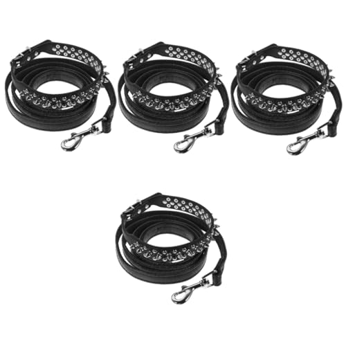 minkissy 4 Sets Hundehalsband, Polyurethan, große Hundezubehör von minkissy