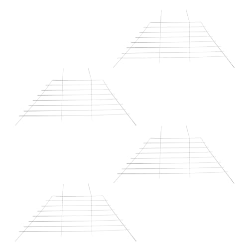 minkissy 4 Stück Hasengrasständer Heuraufe Für Kaninchen Heufütterungshalter Für Kaninchen Stabiles Hasengrasgestell Chinchilla-grasregal Zuchtkäfig Heuraufe Hängend Kaninchenkäfig Eisen von minkissy