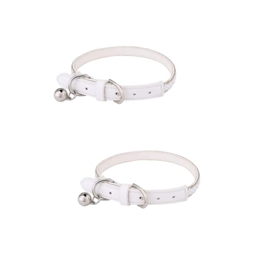 minkissy 4 Stück Hundehalsbänder für Welpen, Welpen, Kätzchenhalsbänder, kleine Welpenhalsbänder, Weihnachten, Katzenhalsband, Katzenhalsband mit Glocke, Haustierglocke, Haustierbedarf, von minkissy