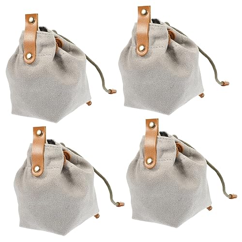 minkissy 4 Stück Leckerli-Tasche für Haustiere Leinwandständer Hundetasche Welpe Snack-Taschen Tasche für Tiernahrung Haustier Hundefutterbeutel der Hund Trainingstasche Container Hündchen von minkissy