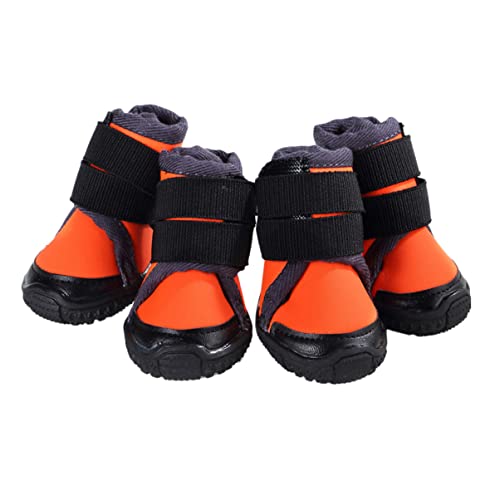 minkissy 4 Stück Outdoor-Schuhe Für Hunde Hund Warme Schuhe Haustier Hundeschuhe von minkissy