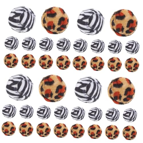 minkissy 40 Pcs cat toy ball cat activity toys interactive chaser teaser interactive cat toys balls for cats floor kitten toys for cats kitten play toys kitten scratching post soft knitting von minkissy