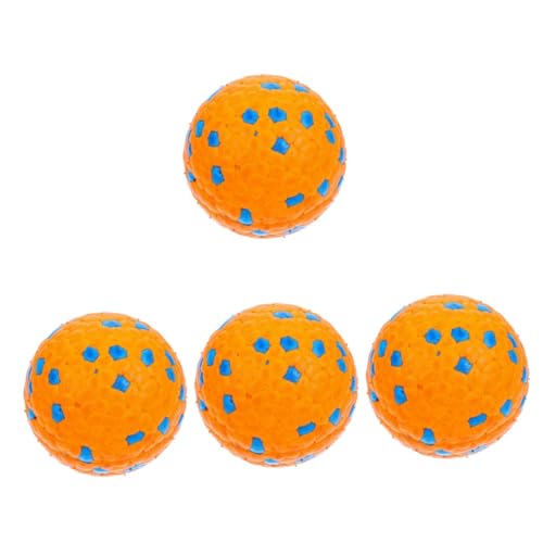 minkissy 4pcs dog toy ball latex dog puzzle toys puppy teething toys interactive for dog pet molar toys tennis balls for dogs chuck it balls dog training toy rubber Big dog indestructible von minkissy